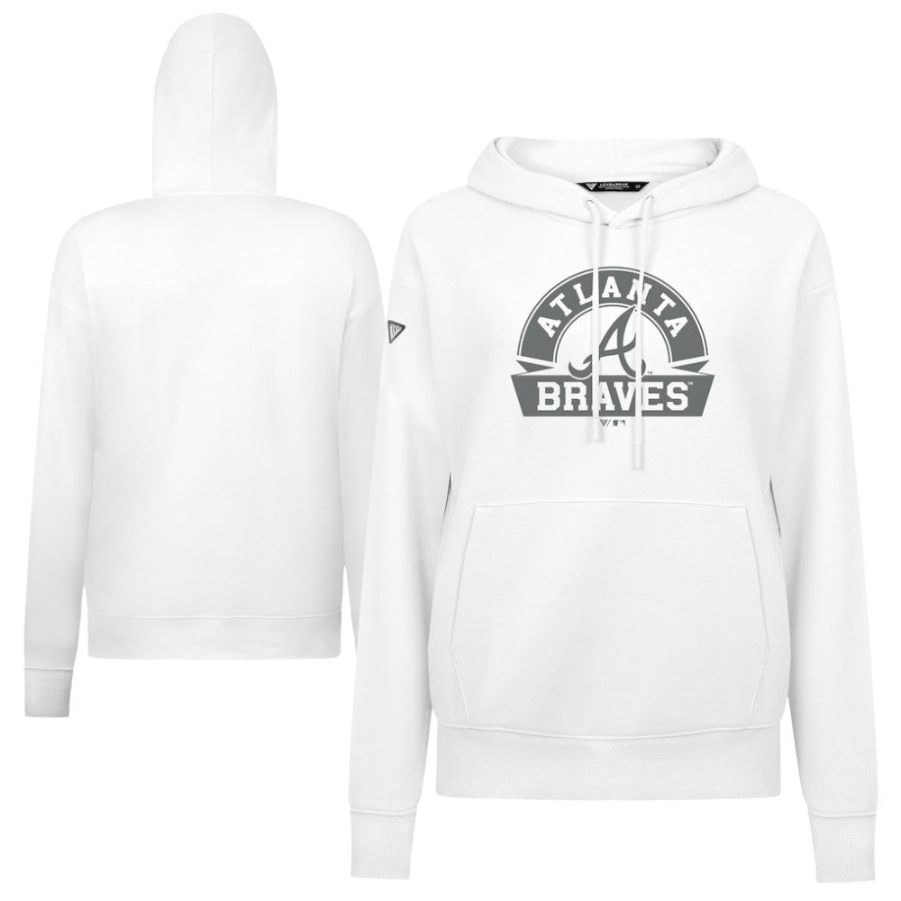 Atlanta Braves Levelwear Women's Adorn Banner Arch Hoodie - MLB Hoodies
