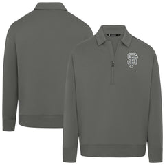 San Francisco Giants Levelwear Women's Canmore Chenille Logo Quarter-Zip Top - MLB Tops