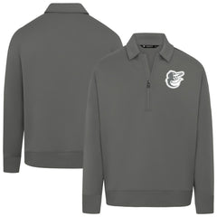 Baltimore Orioles Levelwear Women's Canmore Chenille Logo Quarter-Zip Top - MLB Tops