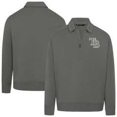 Tampa Bay Rays Levelwear Women's Canmore Chenille Logo Quarter-Zip Top - MLB Tops