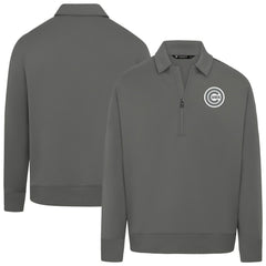 Chicago Cubs Levelwear Women's Canmore Chenille Logo Quarter-Zip Top - MLB Tops