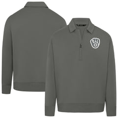 Milwaukee Brewers Levelwear Women's Canmore Chenille Logo Quarter-Zip Top - MLB Tops