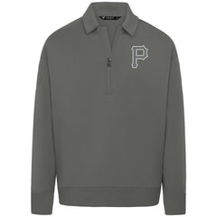 Pittsburgh Pirates Levelwear Women's Canmore Chenille Logo Quarter-Zip Top - MLB Tops