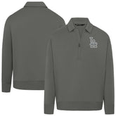 Los Angeles Dodgers Levelwear Women's Canmore Chenille Logo Quarter-Zip Top - MLB Tops