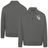 Colorado Rockies Levelwear Women's Canmore Chenille Logo Quarter-Zip Top - MLB Tops