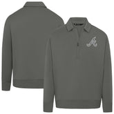 Atlanta Braves Levelwear Women's Canmore Chenille Logo Quarter-Zip Top - MLB Tops
