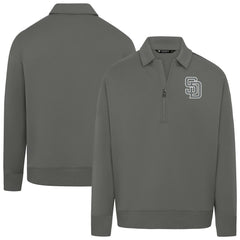 San Diego Padres Levelwear Women's Canmore Chenille Logo Quarter-Zip Top - MLB Tops
