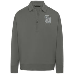 San Diego Padres Levelwear Women's Canmore Chenille Logo Quarter-Zip Top - MLB Tops
