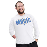 White Orlando Magic G-III Sports by Carl Banks Adaptive Printed Mesh Effect Long Sleeve T-Shirt | NBA