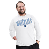 White Memphis Grizzlies G-III Sports by Carl Banks Adaptive Printed Mesh Effect Long Sleeve T-Shirt | NBA