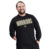 Black Golden State Warriors G-III Sports by Carl Banks Adaptive Printed Mesh Effect Long Sleeve T-Shirt sale | NBA