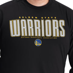 Black Golden State Warriors G-III Sports by Carl Banks Adaptive Printed Mesh Effect Long Sleeve T-Shirt sale | NBA