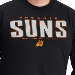 Black Phoenix Suns G-III Sports by Carl Banks Adaptive Printed Mesh Effect Long Sleeve T-Shirt | NBA