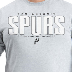 Gray San Antonio Spurs G-III Sports by Carl Banks Adaptive Printed Mesh Effect Long Sleeve T-Shirt | NBA