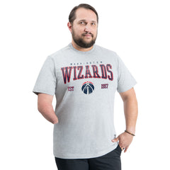 Gray Washington Wizards G-III Sports by Carl Banks Adaptive Classic Team Spirit Short Sleeve T-Shirt | NBA