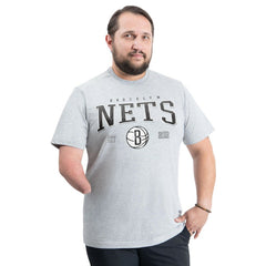 Gray Brooklyn Nets G-III Sports by Carl Banks Adaptive Classic Team Spirit Short Sleeve T-Shirt | NBA