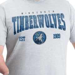Gray Minnesota Timberwolves G-III Sports by Carl Banks Adaptive Classic Team Spirit Short Sleeve T-Shirt | NBA