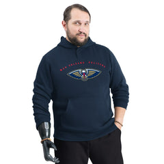 Navy New Orleans Pelicans G-III Sports by Carl Banks Adaptive Team Arc Fleece Hoodie | NBA