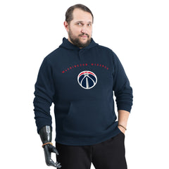 Navy Washington Wizards G-III Sports by Carl Banks Adaptive Team Arc Fleece Hoodie | NBA