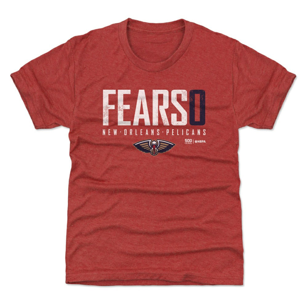 Red Jeremiah Fears New Orleans Pelicans 500 Level Youth Elite T-Shirt | NBA