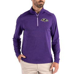 Baltimore Ravens Cutter & Buck Coastline Epic Comfort Recycled Quarter-Zip Pullover | NFL US