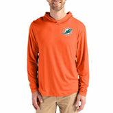 Miami Dolphins Cutter & Buck Coastline Epic Comfort Recycled Long Sleeve Hoodie T-Shirt | NFL Online