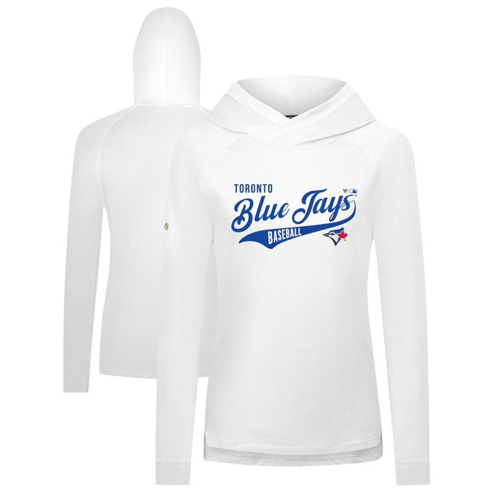 Toronto Blue Jays Levelwear Women's Slender Glide Raglan Hoodie - MLB Hoodies