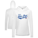 Toronto Blue Jays Levelwear Women's Slender Glide Raglan Hoodie - MLB Hoodies