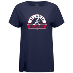 Atlanta Braves Levelwear Women's Influx Banner Arch T-Shirt - MLB T-shirts