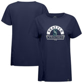 Seattle Mariners Levelwear Women's Influx Banner Arch T-Shirt - MLB T-shirts