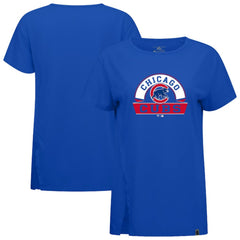 Chicago Cubs Levelwear Women's Influx Banner Arch T-Shirt - MLB T-shirts