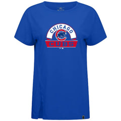 Chicago Cubs Levelwear Women's Influx Banner Arch T-Shirt - MLB T-shirts