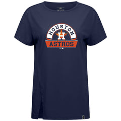 Houston Astros Levelwear Women's Influx Banner Arch T-Shirt - MLB T-shirts