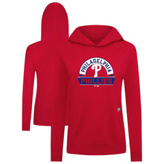 Philadelphia Phillies Levelwear Women's Relay Banner Arch Long Sleeve T-Shirt Hoodie - MLB Hoodies