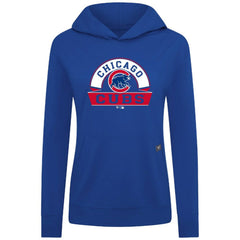 Chicago Cubs Levelwear Women's Relay Banner Arch Long Sleeve T-Shirt Hoodie - MLB Hoodies
