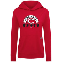 Cincinnati Reds Levelwear Women's Relay Banner Arch Long Sleeve T-Shirt Hoodie - MLB Hoodies