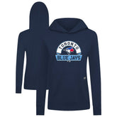 Toronto Blue Jays Levelwear Women's Relay Banner Arch Long Sleeve T-Shirt Hoodie - MLB Hoodies