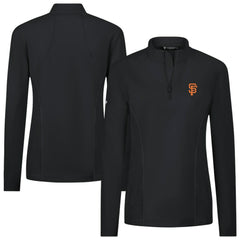 San Francisco Giants Levelwear Women's Upright Insignia 2.0 Quarter-Zip Tri-Blend Top - MLB Tops