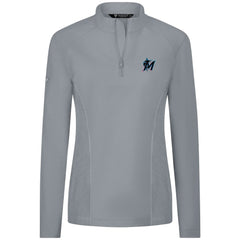 Miami Marlins Levelwear Women's Upright Insignia 2.0 Quarter-Zip Tri-Blend Top - MLB Tops