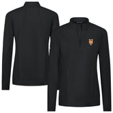 New York Mets Levelwear Women's Upright Insignia 2.0 Quarter-Zip Tri-Blend Top - MLB Tops