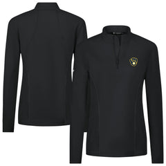 Milwaukee Brewers Levelwear Women's Upright Insignia 2.0 Quarter-Zip Tri-Blend Top - MLB Tops