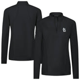 St. Louis Cardinals Levelwear Women's Upright Insignia 2.0 Quarter-Zip Tri-Blend Top - MLB Tops