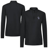 Colorado Rockies Levelwear Women's Upright Insignia 2.0 Quarter-Zip Tri-Blend Top - MLB Tops