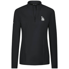 Los Angeles Dodgers Levelwear Women's Upright Insignia 2.0 Quarter-Zip Tri-Blend Top - MLB Tops