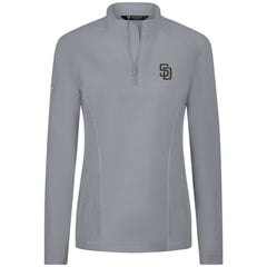 San Diego Padres Levelwear Women's Upright Insignia 2.0 Quarter-Zip Tri-Blend Top - MLB Tops