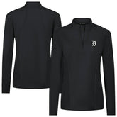 Detroit Tigers Levelwear Women's Upright Insignia 2.0 Quarter-Zip Tri-Blend Top - MLB Tops