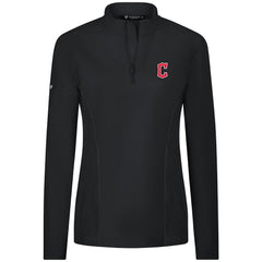 Cleveland Guardians Levelwear Women's Upright Insignia 2.0 Quarter-Zip Tri-Blend Top - MLB Tops