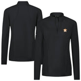 Houston Astros Levelwear Women's Upright Insignia 2.0 Quarter-Zip Tri-Blend Top - MLB Tops