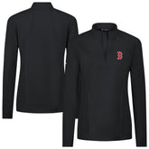 Boston Red Sox Levelwear Women's Upright Insignia 2.0 Quarter-Zip Tri-Blend Top - MLB Tops