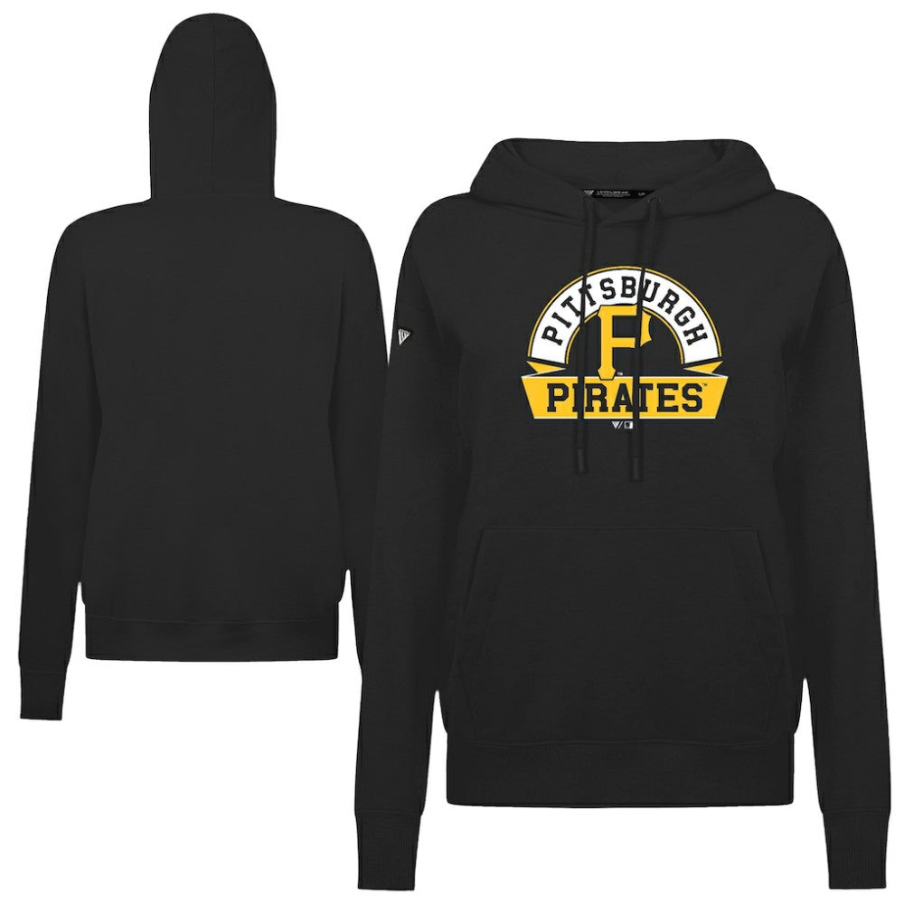 Pittsburgh Pirates Levelwear Women's Adorn Banner Arch Hoodie - MLB Hoodies